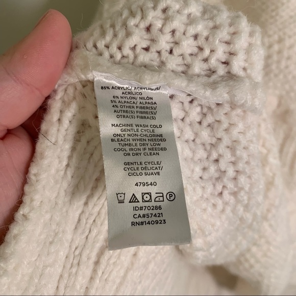 Lou & Grey Pom Pom Turtleneck Sweater Cream - Picture 15 of 15